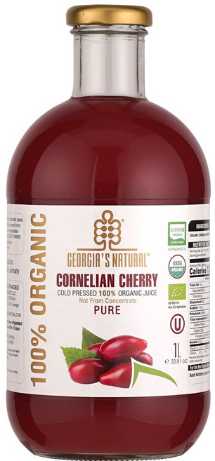 조지아스내추럴 유기농 산수유 코넬리안체리 1 000ml, 1개, 1L