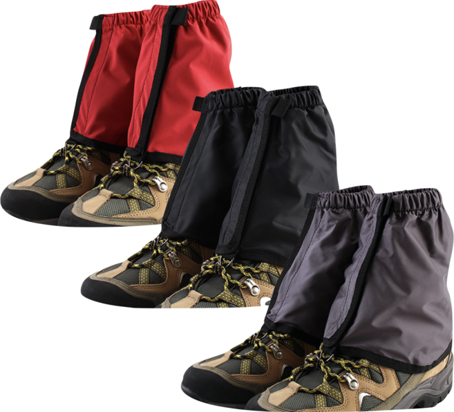 스패츠 등산 각반 발토시 발목 숏 겨울 등산용 방수 치마 어린이 고어텍스 뱀 동계 산행, 레드