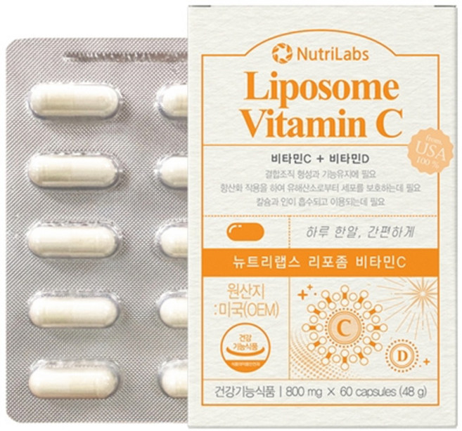 뉴트리랩스 리포좀 비타민C 60캡슐, 1개, 60정