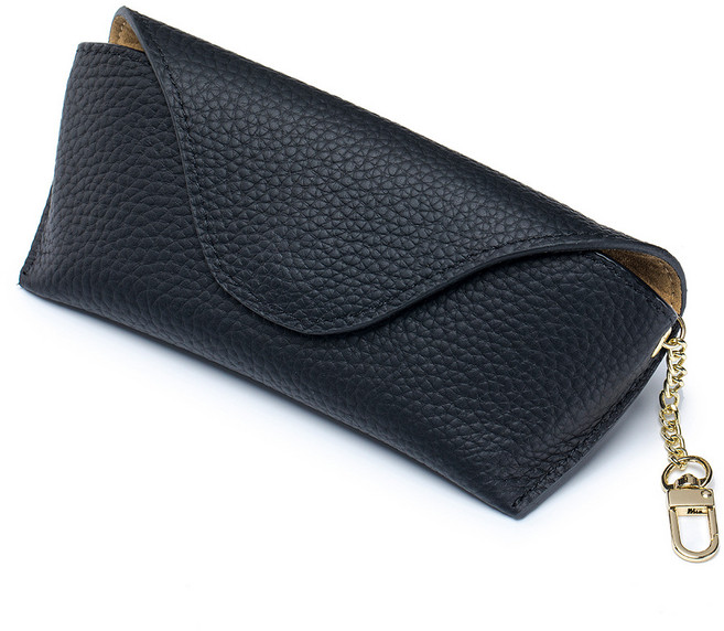 유이미 고급안전보호 가죽 선글라스케이스 휴대용 안경파우치