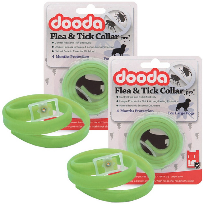 2개 세트 강아지 해충 방지 진드기 목걸이 클립 애견 모기 퇴치 대형견 중형견 벌레 퇴치제 밴드, R69016A(40cm, 그린, 10ml