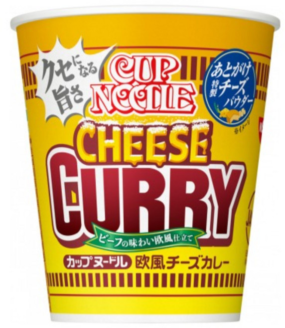 닛신 식품 컵 누들 유럽식 치즈 카레 85g 일본 라멘 1076824