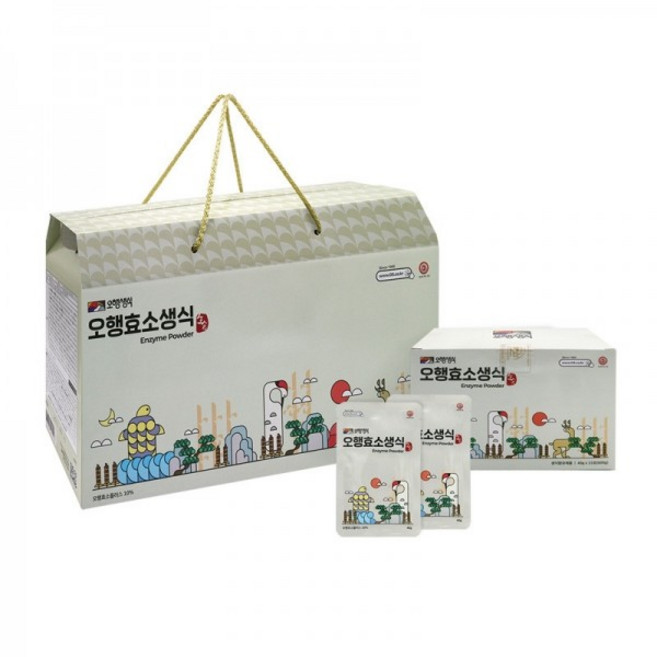 오행생식 오행효소생식 40gx60포 체질개선식, 1개, 2.4kg