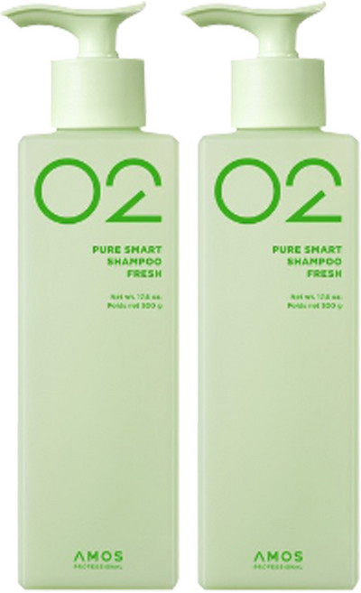 아모스 퓨어 스마트 샴푸 프레쉬 지성두피 데일리케어 500g x 2개