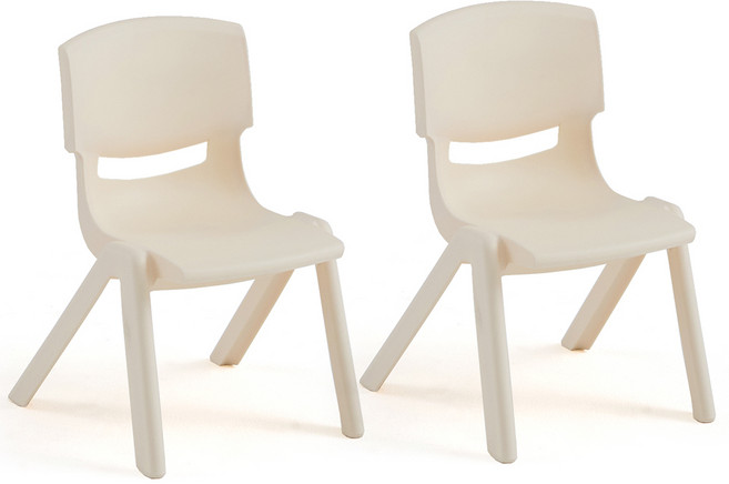 포블리스 토리니 유아동 의자, 베이지, 2개