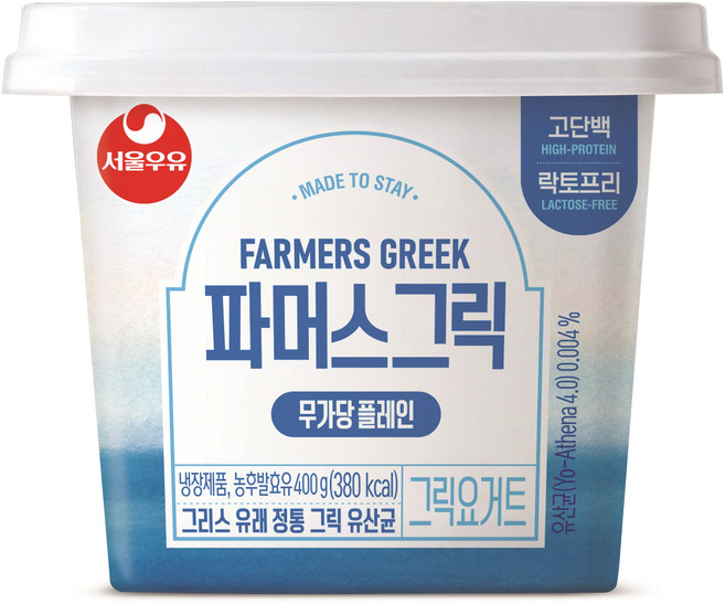 서울우유 그릭요거트 파머스 그릭, 1개, 400g