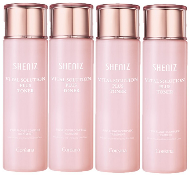 코리아나 쉬니즈 바이탈 솔루션 플러스 토너, 4개, 150ml
