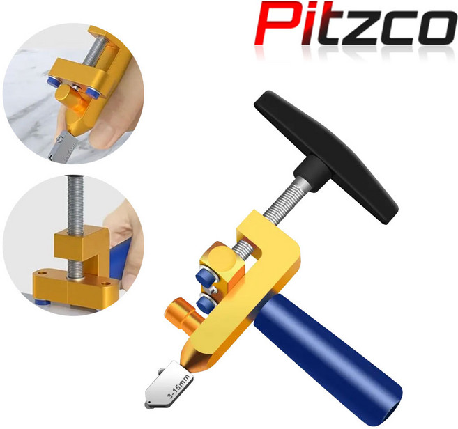 피츠코 타일 절단기 2in1 타일커터기 커팅기 유리칼, 1개