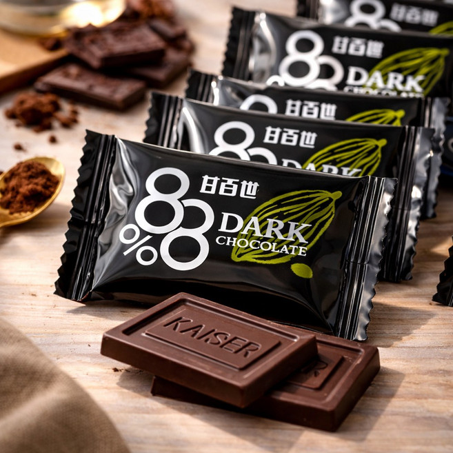 甘百世 72% 黑巧克力 88% 黑巧克力, 1個, 甘百世88%(300g/約54片)
