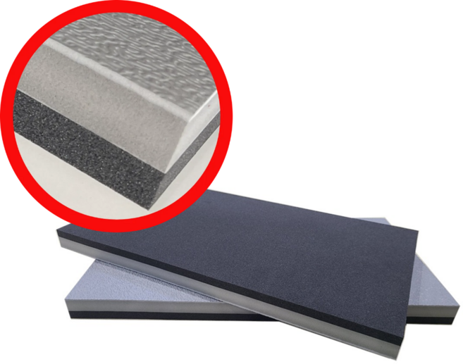 덕진스펀지 다양한 사이즈 10종류 소음 2중 진동 방지 매트, 500X500X25T X 2개