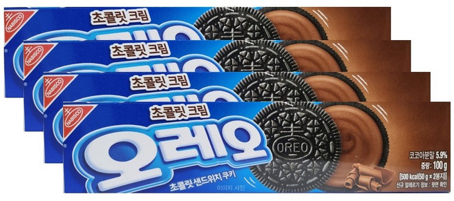 오레오 초코크림 100g 1개입 4개