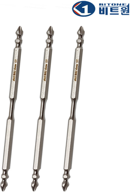 비트원 PH2 양용 십자 드라이버 토션 비트 150mm K-POWER, 3개