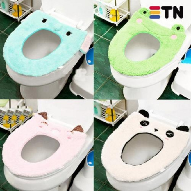 [홍스타]캐릭터 변기커버 변기시트 변기 방석 욕실용품, 팬더, 1개