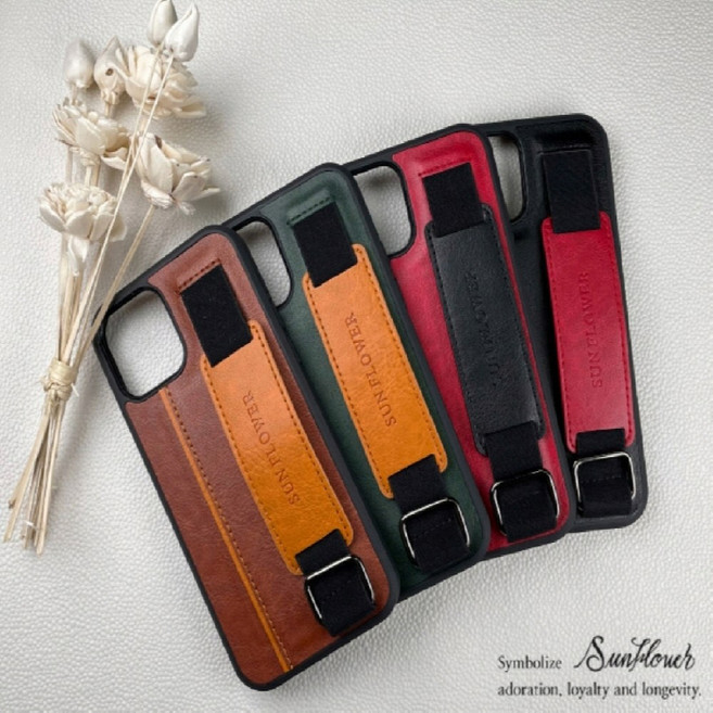 썬플라워 밴딩 범퍼 아이폰16용 케이스/손가락걸이/카드포켓/핑거스트랩/범퍼케이스