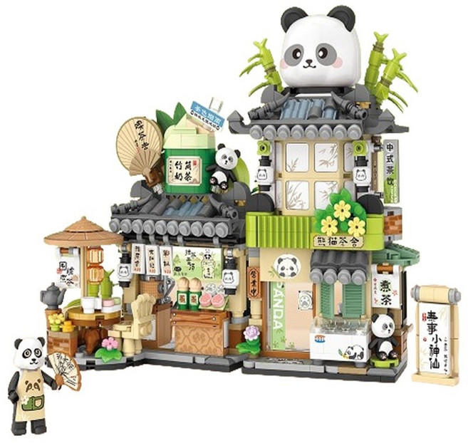 LOZ 나노블럭, 팬더티하우스, 1개