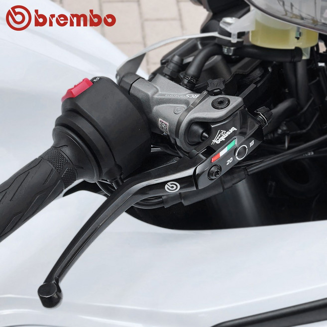 21- 하야부사 브램보 19RCS 마스터실린더 클러치 레버 우측 코르사코르타, 19RCS+리저브탱크, 1개