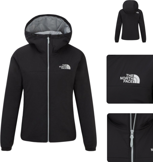 [매장판] 노스페이스 경량 패딩 여성 부베 숏 후디 자켓 블랙 NJ3NR86A