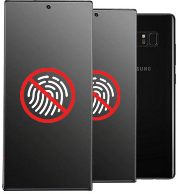 나인테크 1+1 갤럭시 노트8 필름 AF 코팅 지문 방지 무광 풀커버 TPU 방탄 액정필름, 2개