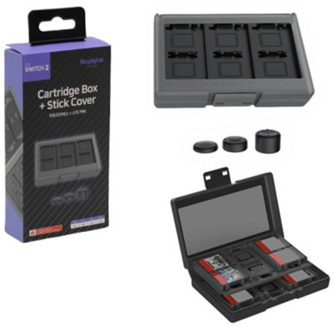 (스카이디지탈) 스카이디지탈 닌텐도스위치2 게임카트리지 박스 & 스틱커버, 1개, 상세페이지 참조, 스위치2 게임카트리지 박스 & 스틱커버