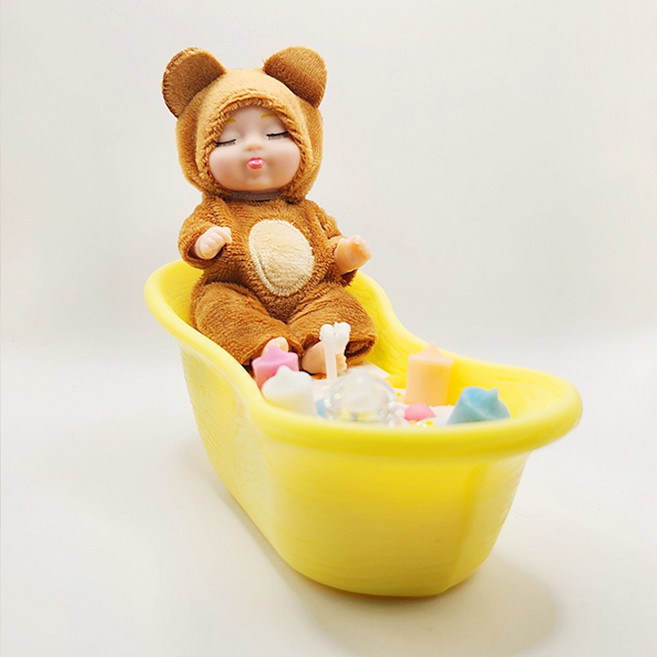 리코캔들 시그니처 천연소이 연소형 냄새제거 핸드메이드 욕조 파스텔 캔들 인형 선물세트 필라형(비바 라 쥬시), 노랑, 비바 라 쥬시