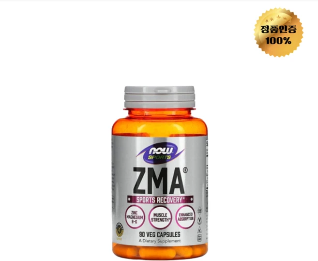 나우푸드 스포츠 ZMA 마그네슘 아연 베지 캡슐 90정, 1개 - 쿠팡