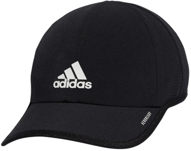 아디다스 남성용 슈퍼라이트 캡 모자, 블랙, 1개