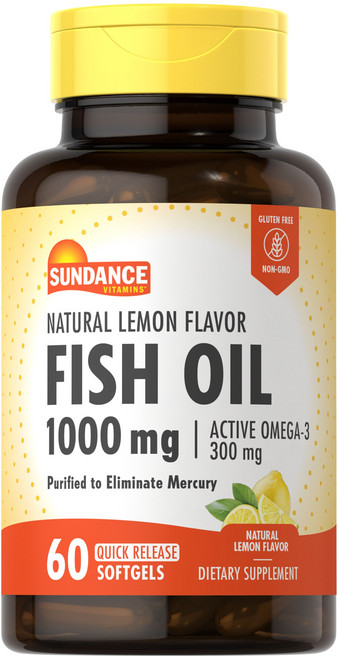 선댄스 피쉬 오일 1000mg 소프트젤, 60정, 3개