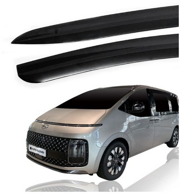 E406 현대 스타리아 2021-현재 깨지지 않는 블랙 바이져 2PCS