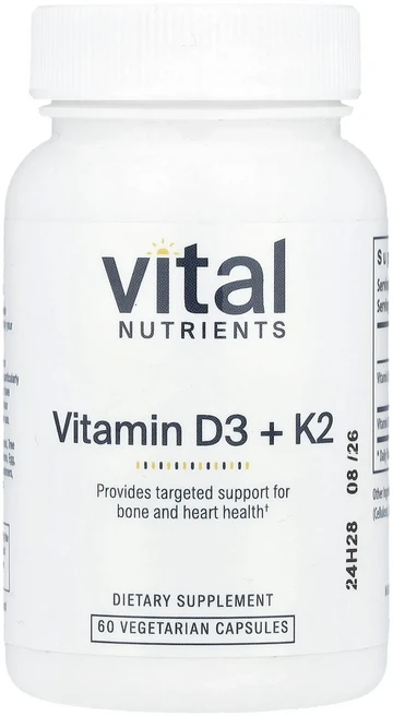 Vital Nutrients K2-7 + D3 베지 캡슐 60정, VitalNutrientsK27D3베지캡슐60정, 1개 - 쿠팡