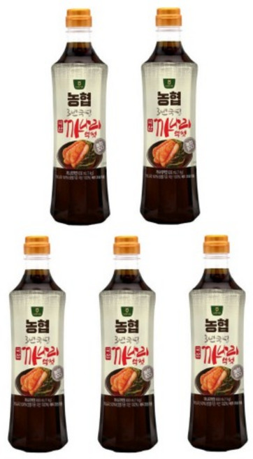 농협식품 국산 까나리액젓 1kg 5개 맛있는 요리 조미료 조림 볶음 무침 찌개 김치 양념 한국