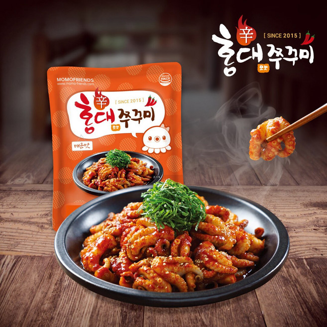 홍대쭈꾸미 양념쭈꾸미볶음 매운맛 500g 4팩, 4개
