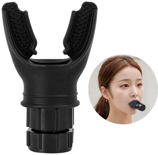 [폐활량UP] 폐활량운동기구 호흡근 복식호흡 유도기 호흡근강화기구, 1개, 블랙