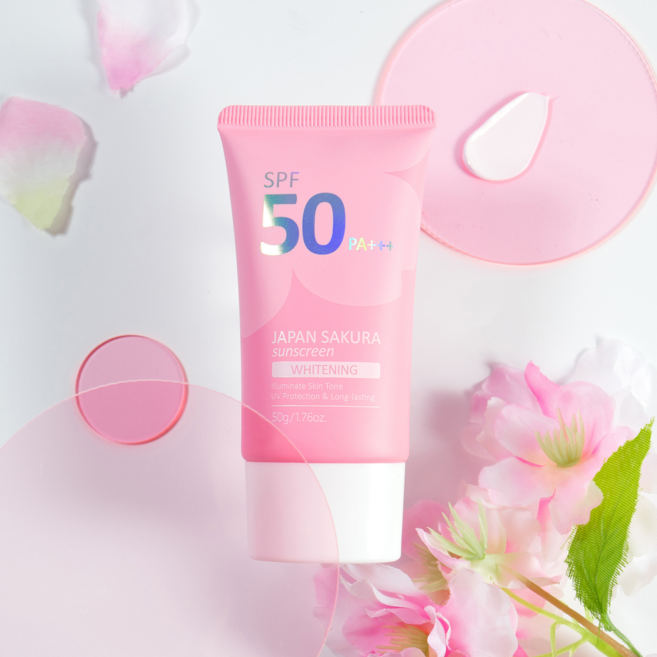 LAIKOU 사쿠라 화이트닝 톤업 선크림 SPF 50 PA+++, 1개, 50g