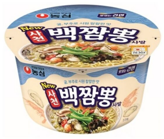 농심 사천 백짬뽕 건면 x16컵, 1개