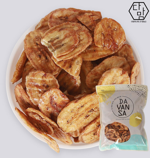 다맘 구운 바나나칩 1kg 건바나나칩, 1개