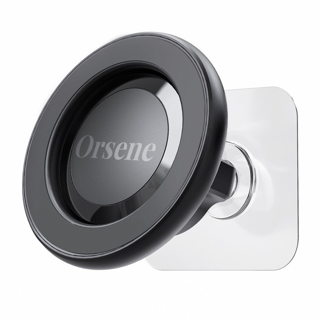 스마트 맥세이프 벽 거치대 접착식 볼헤드, 1개, 블랙