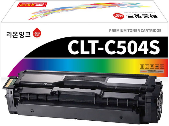 CLT-K504S 토너 호환 레이저프린터 SL-C1404W SL-C1454FW SL-C1453FW C1810W C1860FW 라온잉크, 파랑토너, 1개