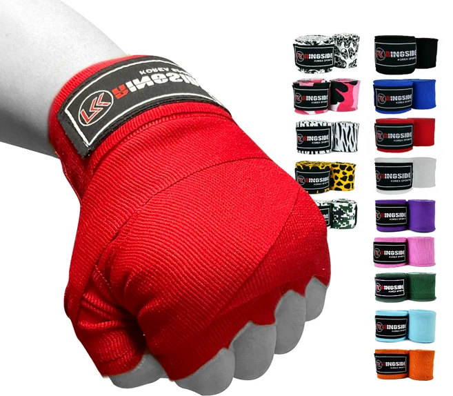 링사이드코리아 마이스터 복싱핸드랩 반신축 멕시코 스타일 권투 스트랩 주니어 이너 붕대 1쌍, 빨강, 3.5m - 쿠팡