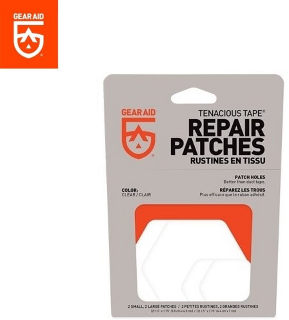 티네시어스 테이프 패치-강력 장비수선 테이프 육각형패치, 1개, 투명