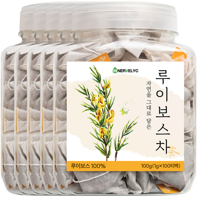 이너블릭 루이보스차 1500만 티백 판매 돌파 PLA 친환경 필터, 5개, 100개입