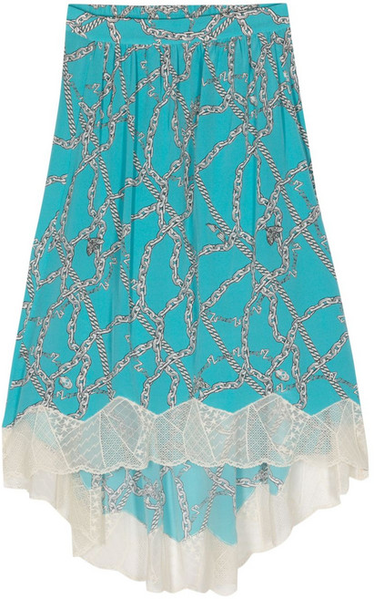 쟈딕앤볼테르 조슬린 체인 프린트 실크 스커트