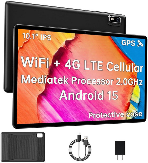 HAOVM 10인치 안드로이드 태블릿 SIM 카드 슬롯이 있는 4G LTE 셀룰러 태블릿 Mediatek G80 옥타 코어 12GB+64GB+2TB 확장 6000mAh, HAOVM 10인치 안드로이드 태블릿 SIM 카드 슬롯