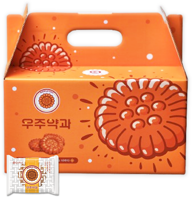 우주약과 촉촉함에 물드는 달콤함 찹쌀 꿀 약과, 40g, 80개