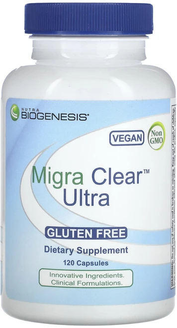 몸관리하세요 겨울입니다 Nutra BioGenesis Migra Clear Ultra 캡슐 120정 특별관리진행, NutraBioGenesisMigraClearUltra, 1 - 쿠팡