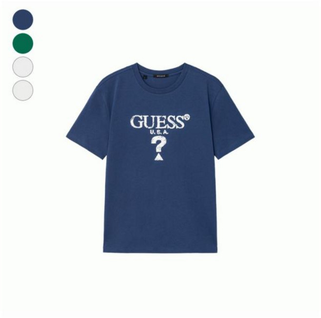 게스 발포 무테 삼각 반팔티 MQ2K8435