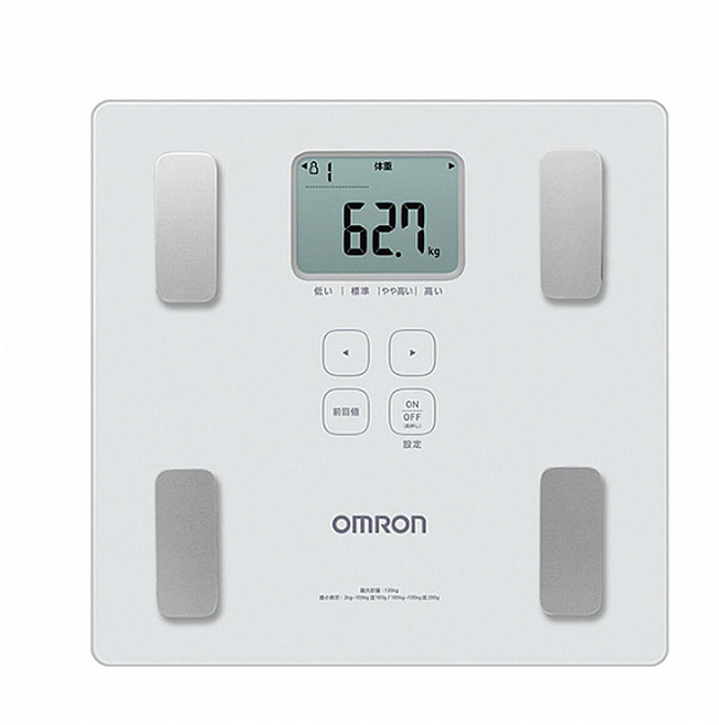 OMRON 歐姆龍 體重體脂肪計 HBF-236, 1個, 白