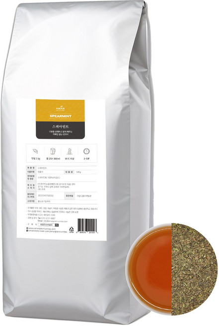 스피아민트 / 무카페인 허브티 / 대용량 / 아만프리미엄티, 500g, 1개입, 1개