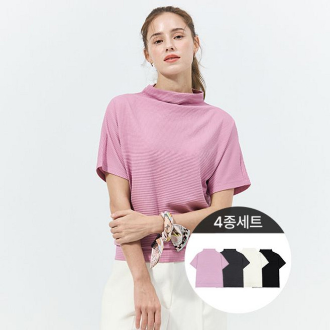 모크넥플리츠풀오버4종세트