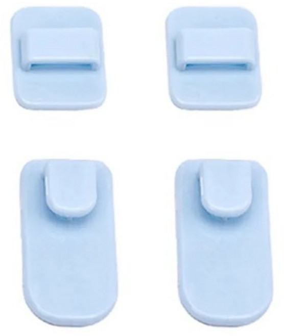 비엘스키 리모컨 정리정돈 TV 에어컨 행어 랙 거치대 벽 후크 2쌍 후크, 1개, SE02054 블루