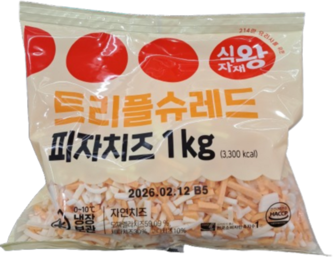 서울우유 슈레드 모짜렐라 치즈 1kg, 6개